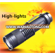 Alu Alloy 1W Cheapest dry battery led zoom flashlight for out door hunting or camping