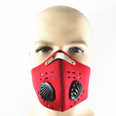 Anti air dustproof pm 2.5 bike riding skiing Neoprene activated carbon filter pollution mask